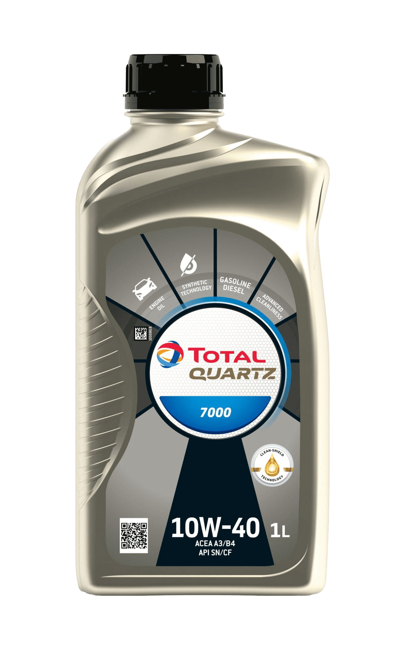 Моторное масло Total QUARTZ 7000 10W40 (SN), 1л (TOTAL: 201528)